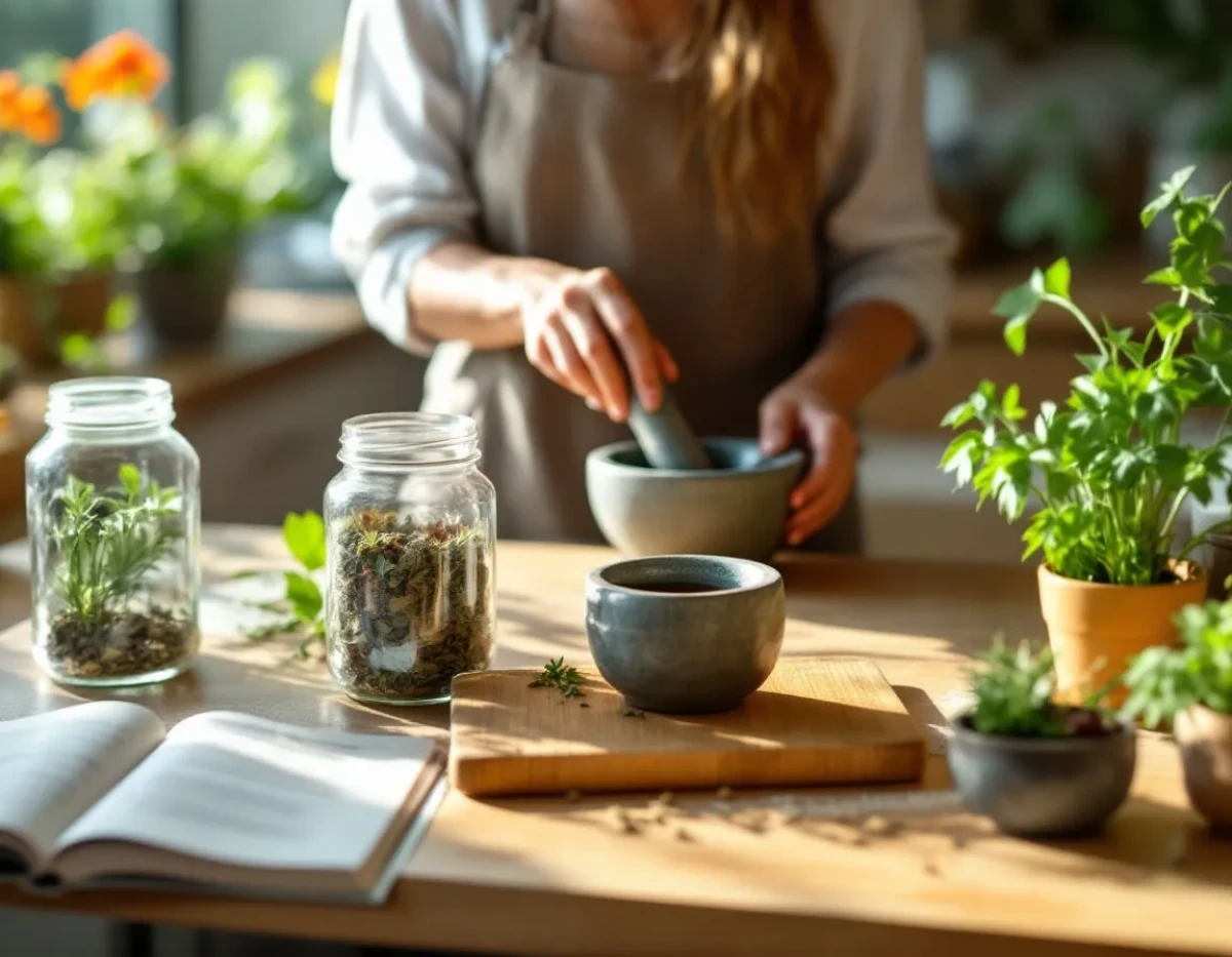 Routine santé naturelle : herboristerie au quotidien