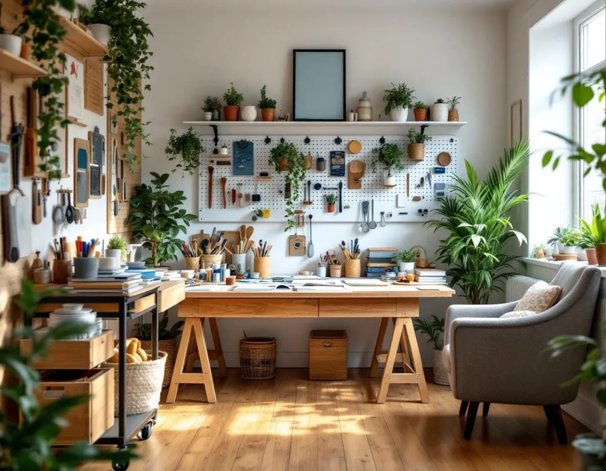 Créer un atelier créatif à la maison : organisation et inspiration