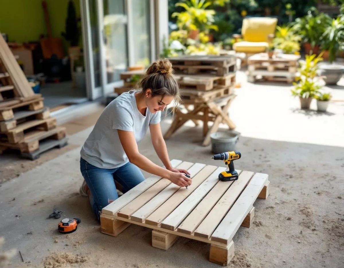 Fabriquer ses meubles en palettes : projets faciles