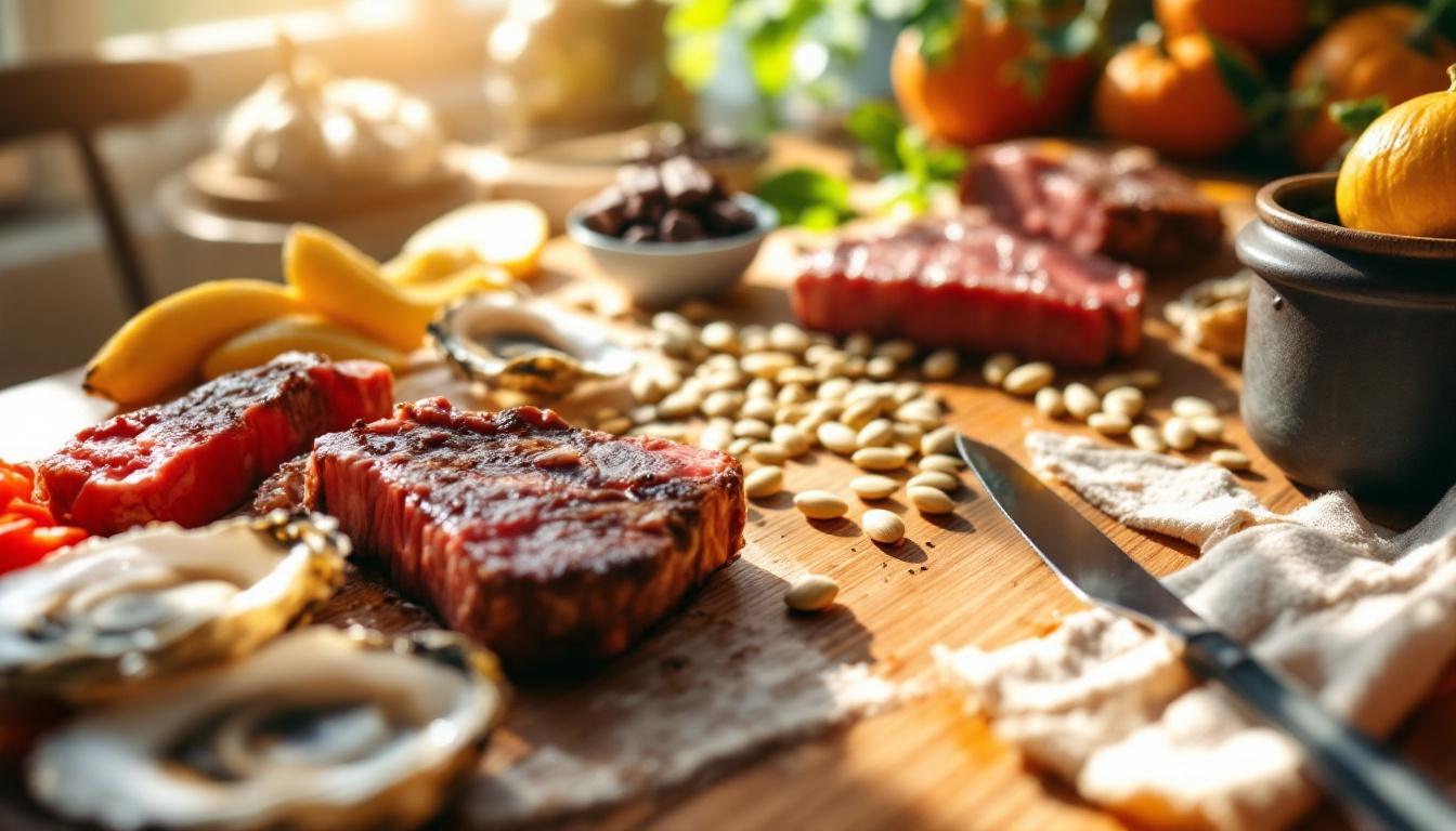 Aliments riches en zinc pour prévenir les carences